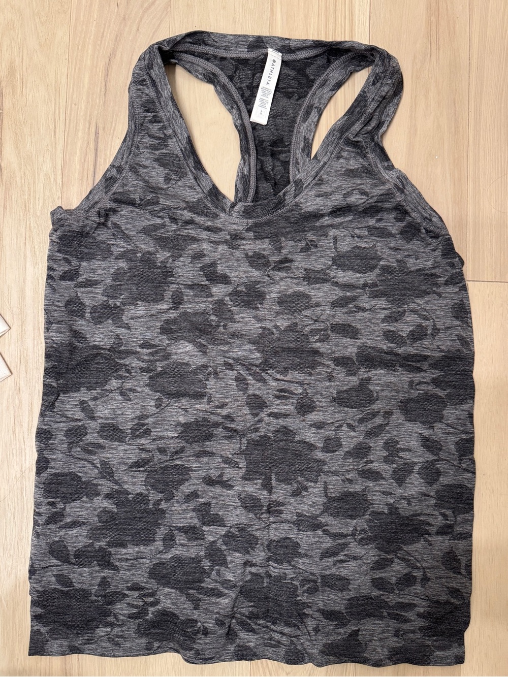 Women’s Gray Camo Racerback Tank Top